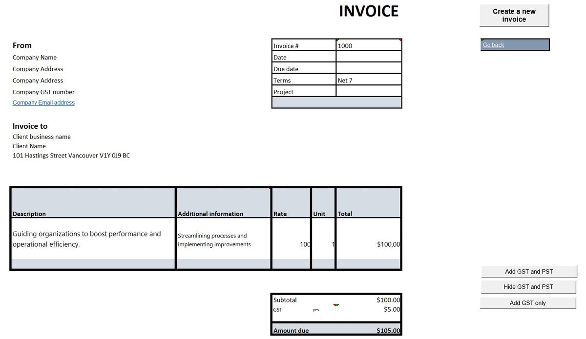 Simplify Invoicing with Our Dynamic Template!